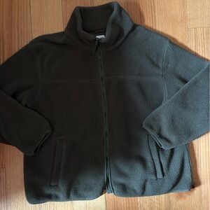 GAP Men's Dark Green Fleece Jacket